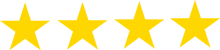 Five-star rating graphic